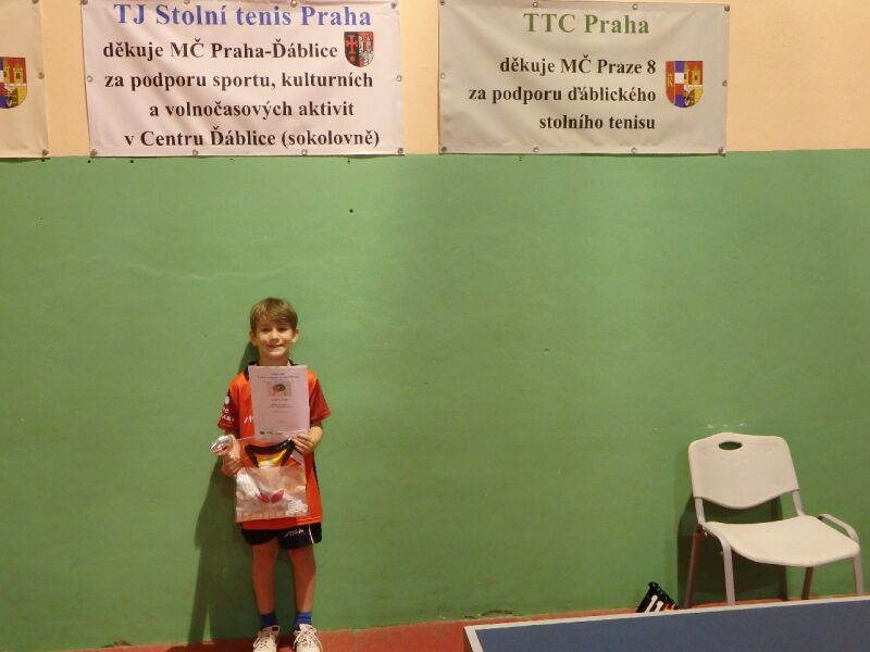 Vítězem dvouhry NŽ 5. ročníku VC CST Ďáblice se stal Lukáš Martinek.