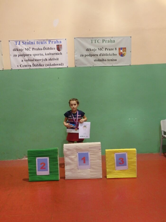 Dvouhru nejmladšího žactva vyhrála Anna Voráčová z TSM Kladno.