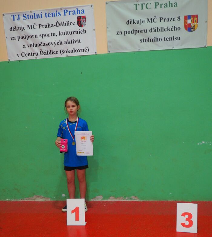 Liliana Kulíšková - vítězka dvouhry U13